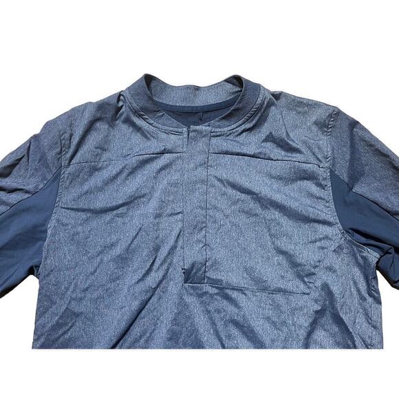 Nike Shield Jacket. Men's Medium. 1/4 Zip pullover. Golf. Windbreaker. Blue. - Picture 2 of 8